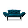 Atelier Del Sofa Sofá-Cama de 2 Plazas Nitta - Azul Petróleo